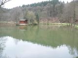 So sieht ein Weiher in der Anlage aus.....